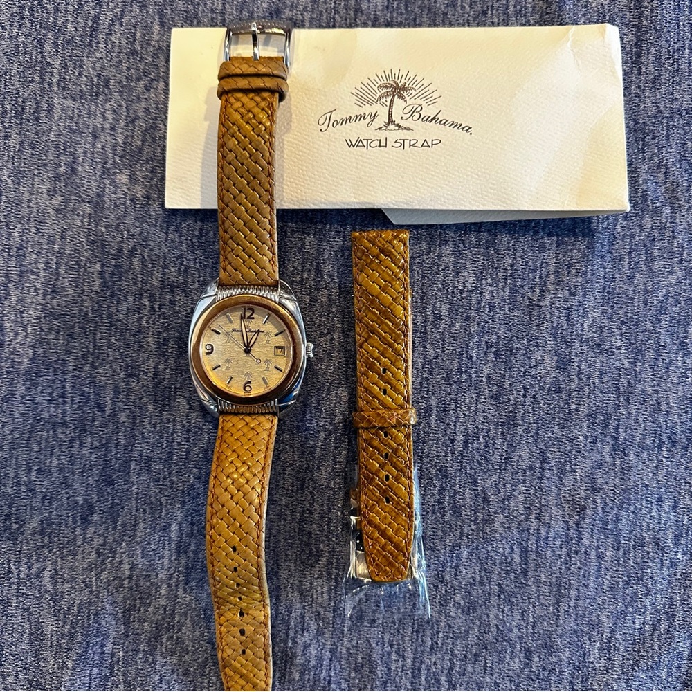 Tommy Bahama Havana 1032 watch w/ extra NWT band